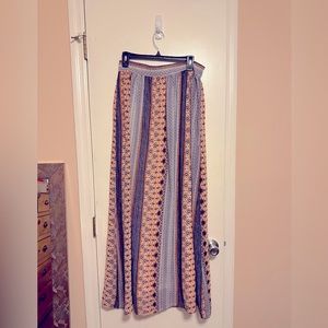 Large Women’s Floor Length Skirt, Multi-Colored